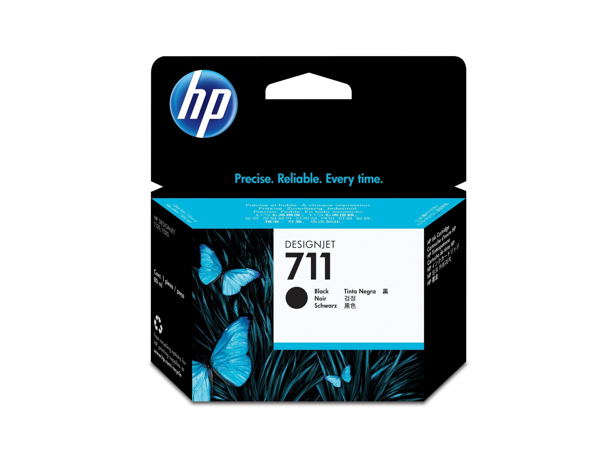 CARTUCHO DE TINTA HP 711 BLACK 80ML (CZ133AL) T120/T520
